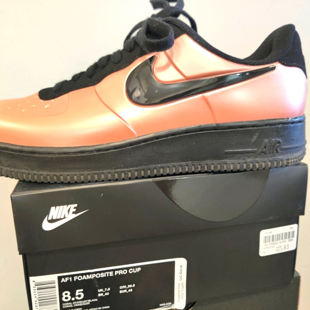 Nike Air Force 1 Foamposite Pro CupCoral Stardust size 8.5